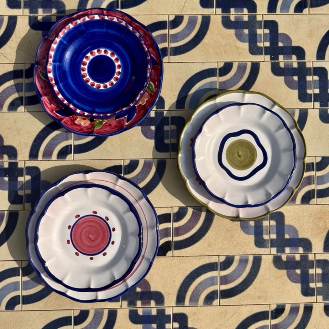 Sienna Salad Plate - Handmade & Hand Painted on the Amalfi
