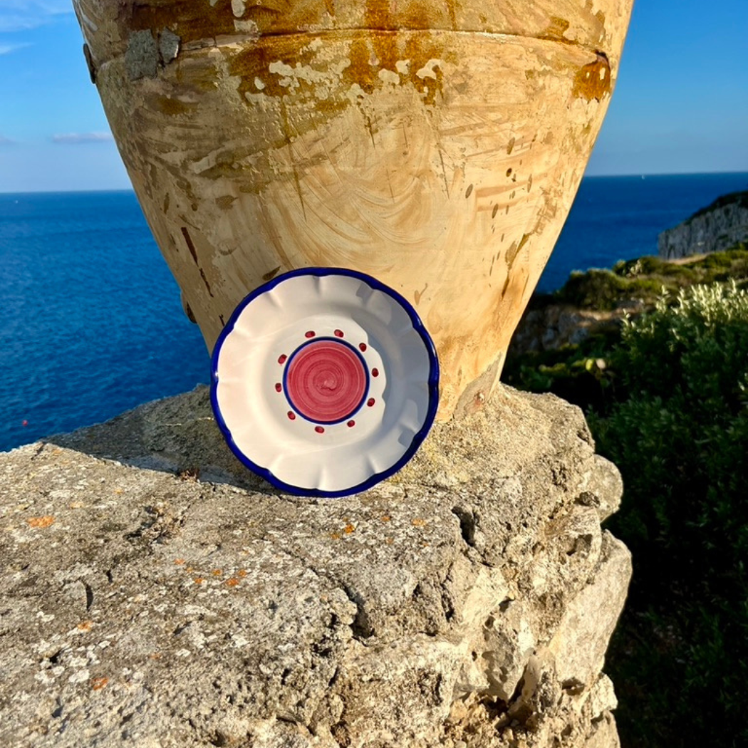 Sienna Salad Plate - Handmade & Hand Painted on the Amalfi