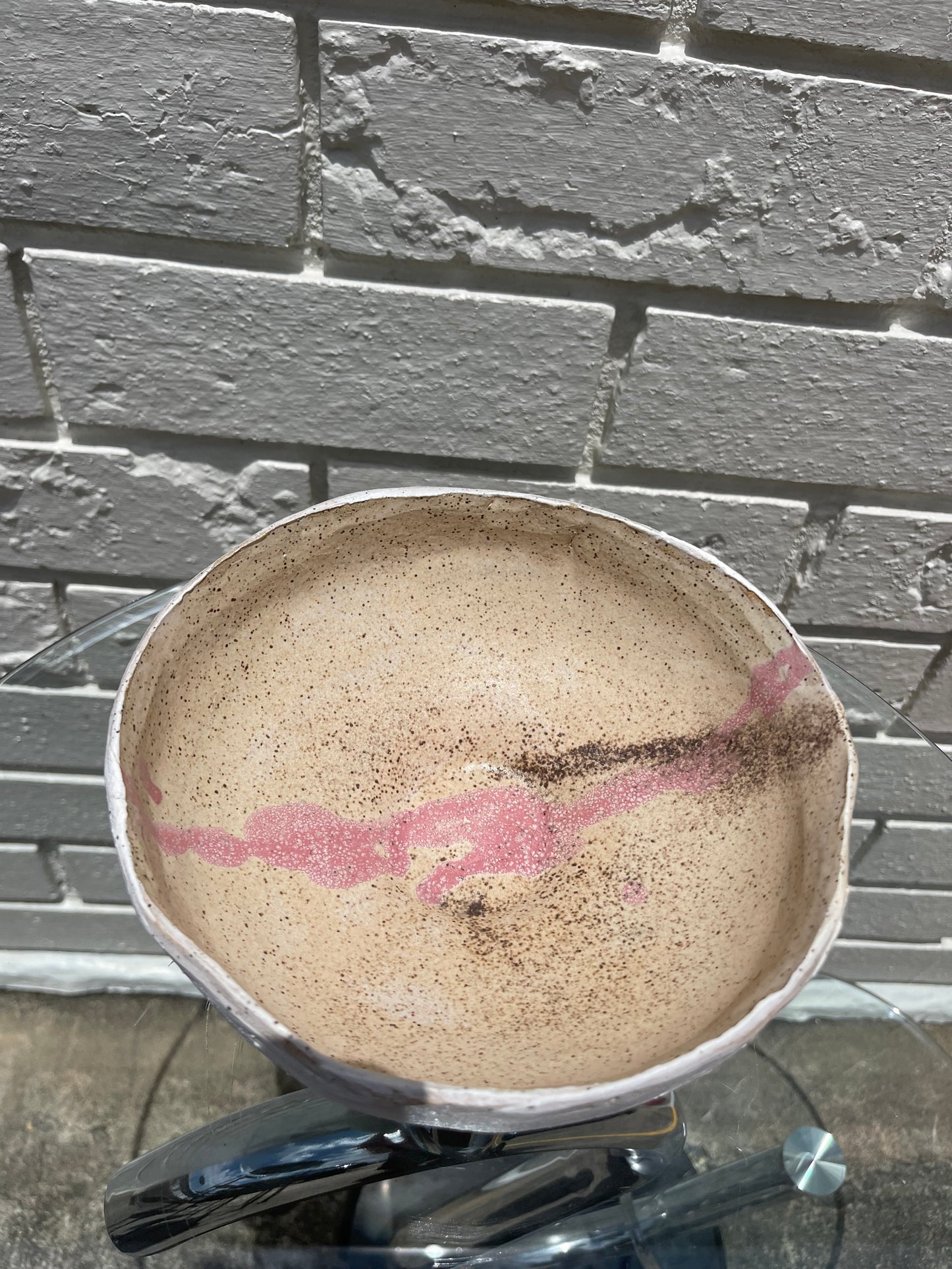 PINK SPECKLED BOWL