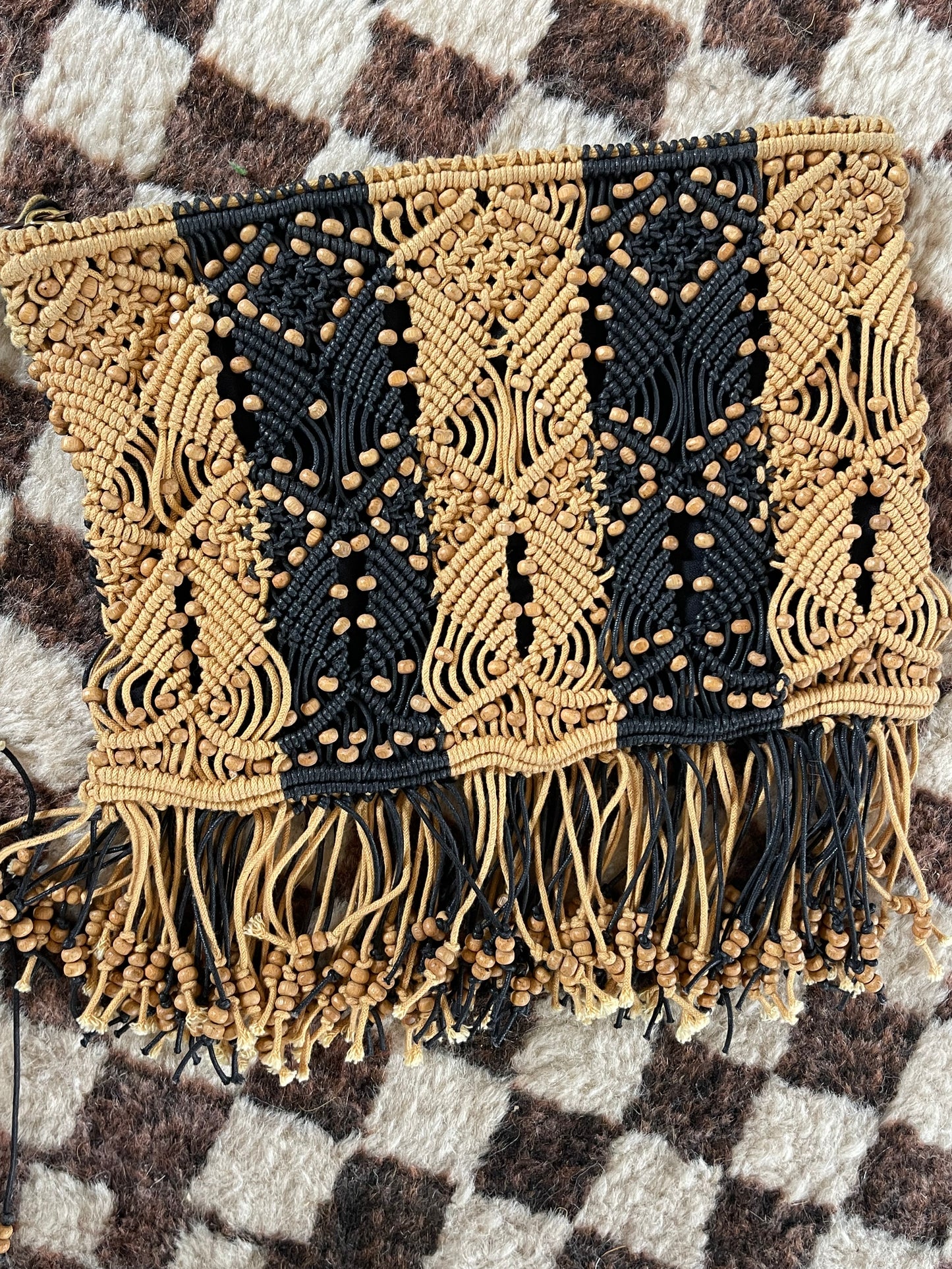 SUSTAIN ULLA JOHNSON BEADED TASSEL BAG
