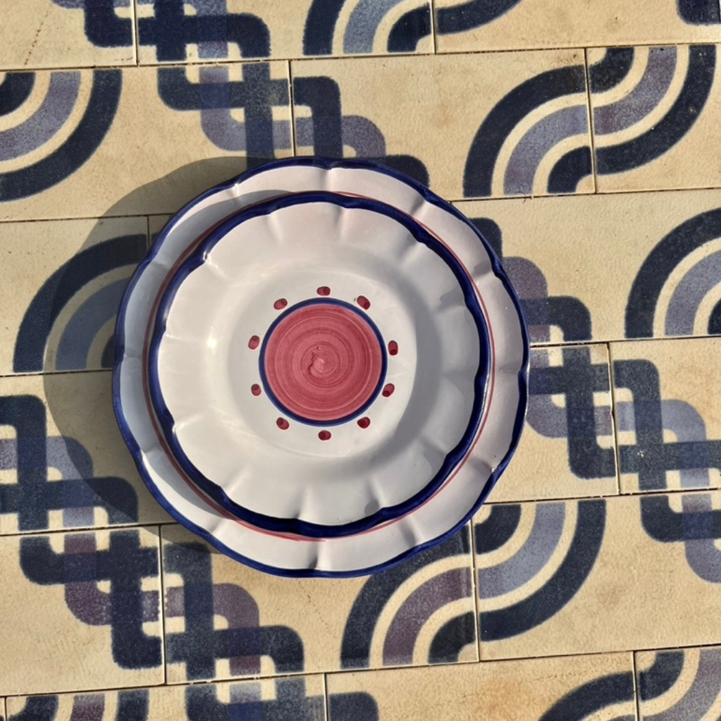 Sienna Salad Plate - Handmade & Hand Painted on the Amalfi