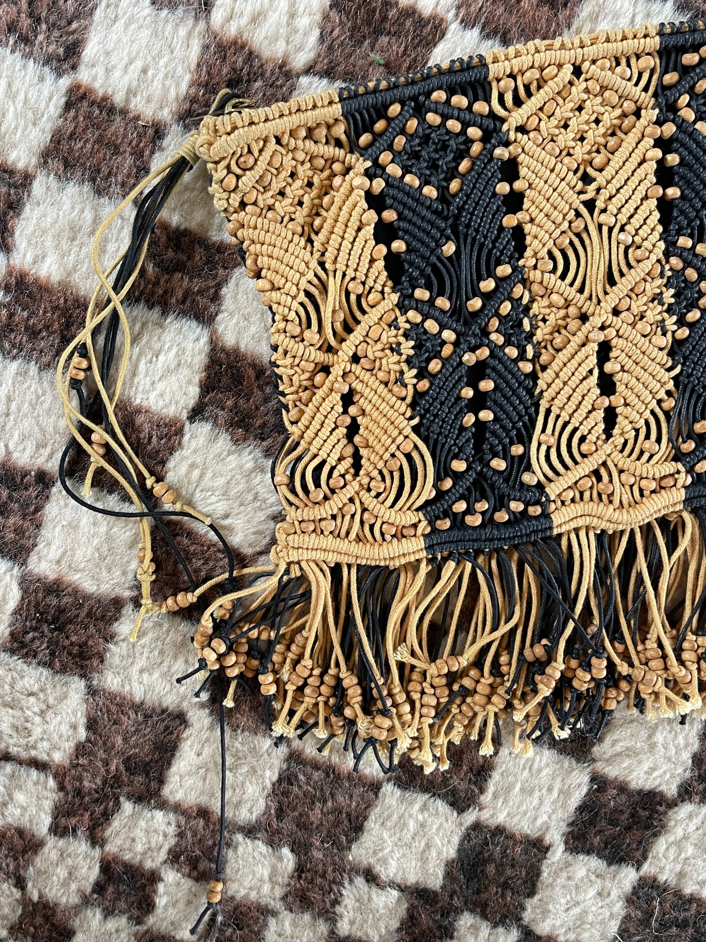 SUSTAIN ULLA JOHNSON BEADED TASSEL BAG