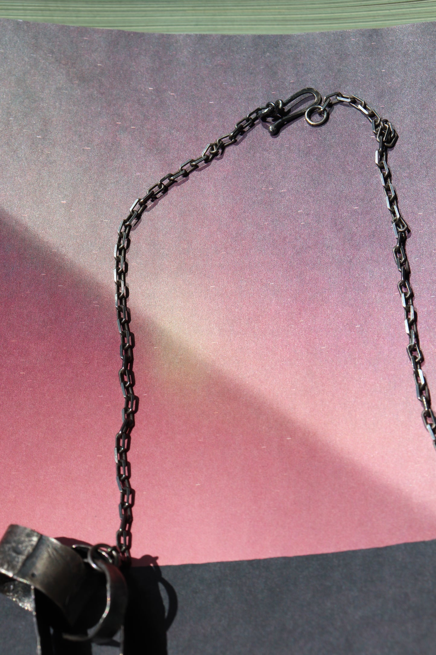 HANDCRAFTED STERLING SILVER OXIDISED NECKLACE