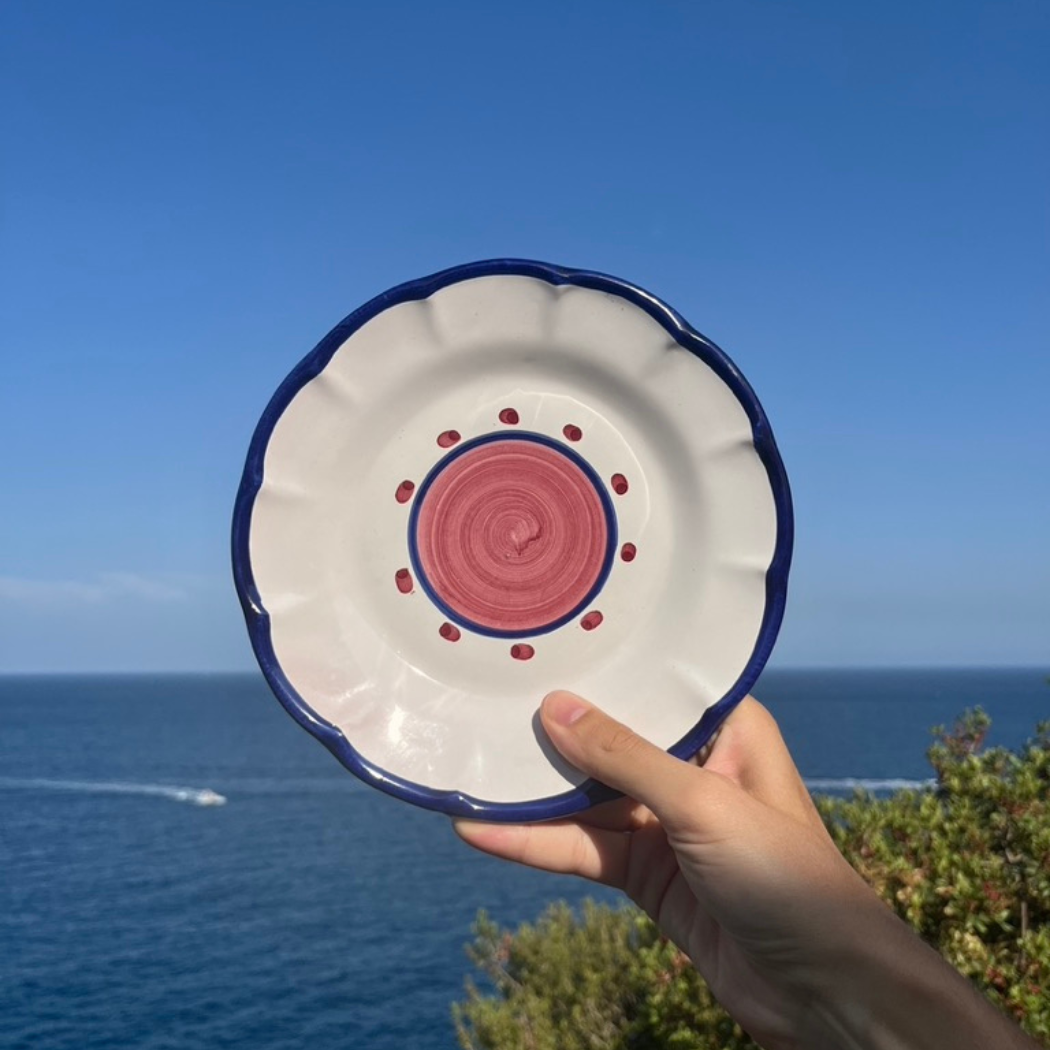 Sienna Salad Plate - Handmade & Hand Painted on the Amalfi