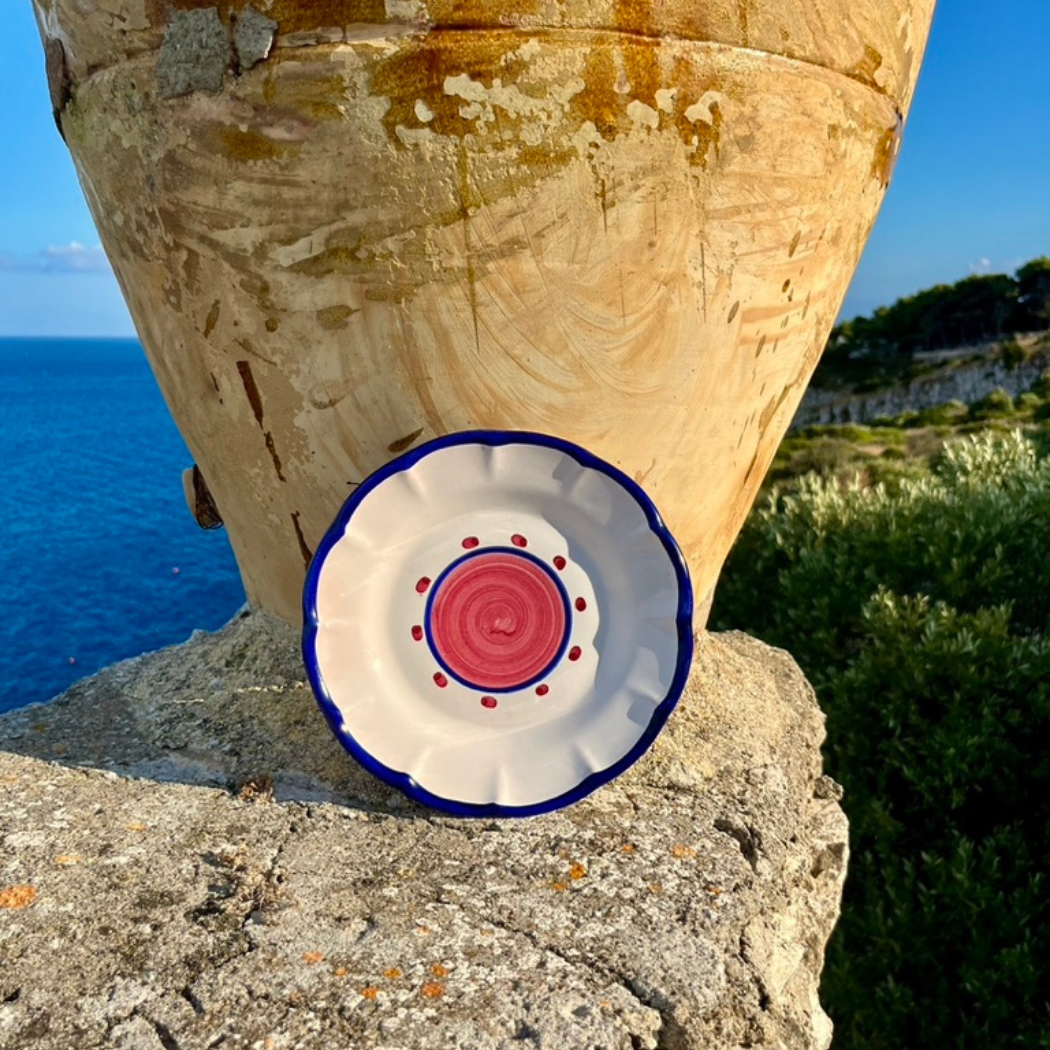 Sienna Salad Plate - Handmade & Hand Painted on the Amalfi