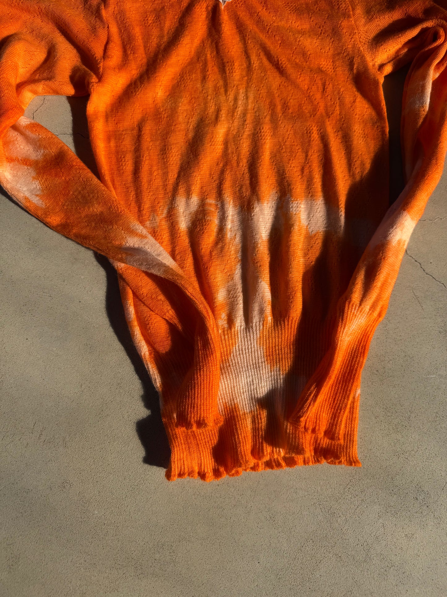 FIELD WOOL & COTTON SPENCER ~ ACID ORANGE