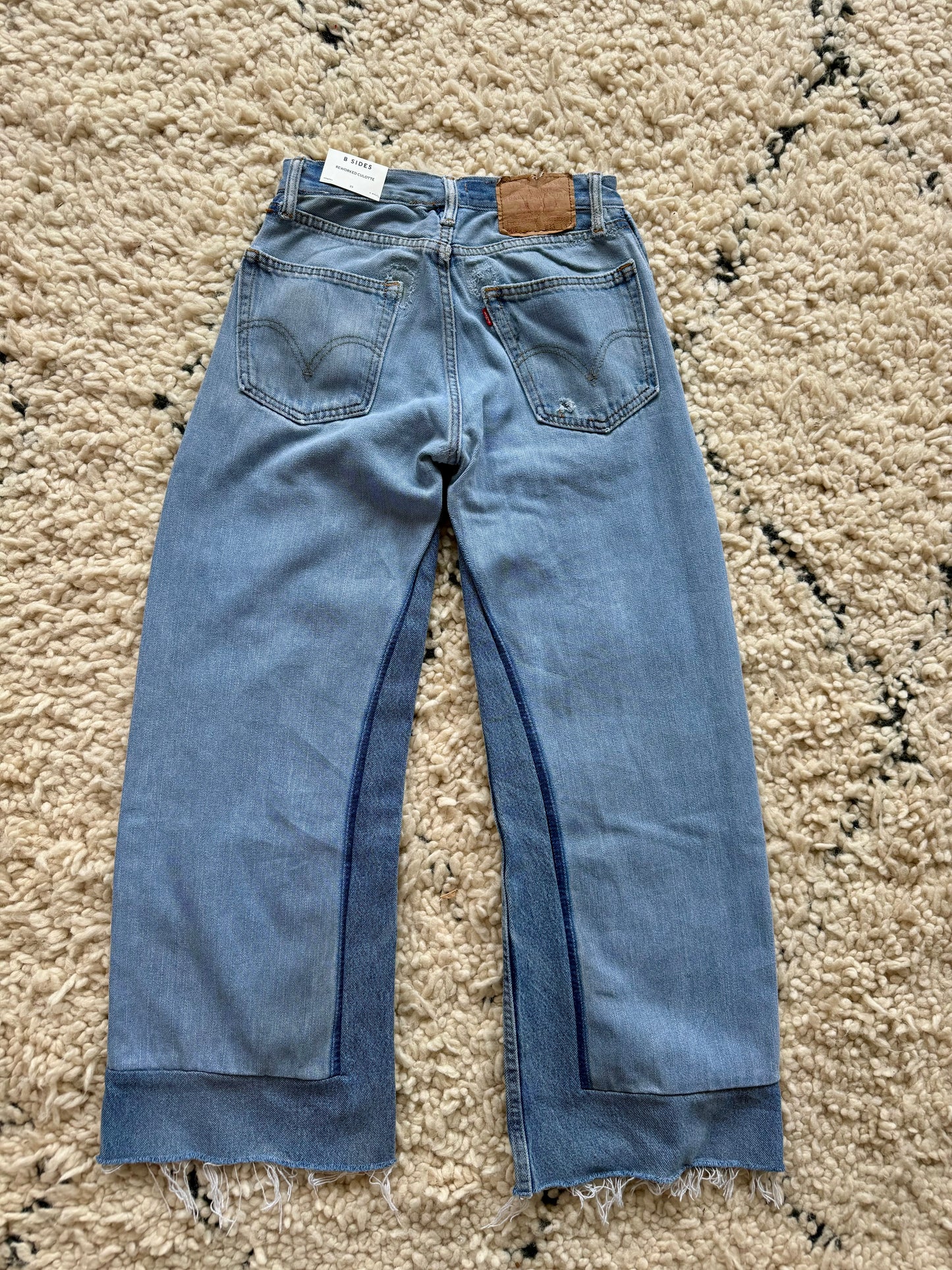 B SIDES  REWORKED CULOTTE VINTAGE INDIGO
