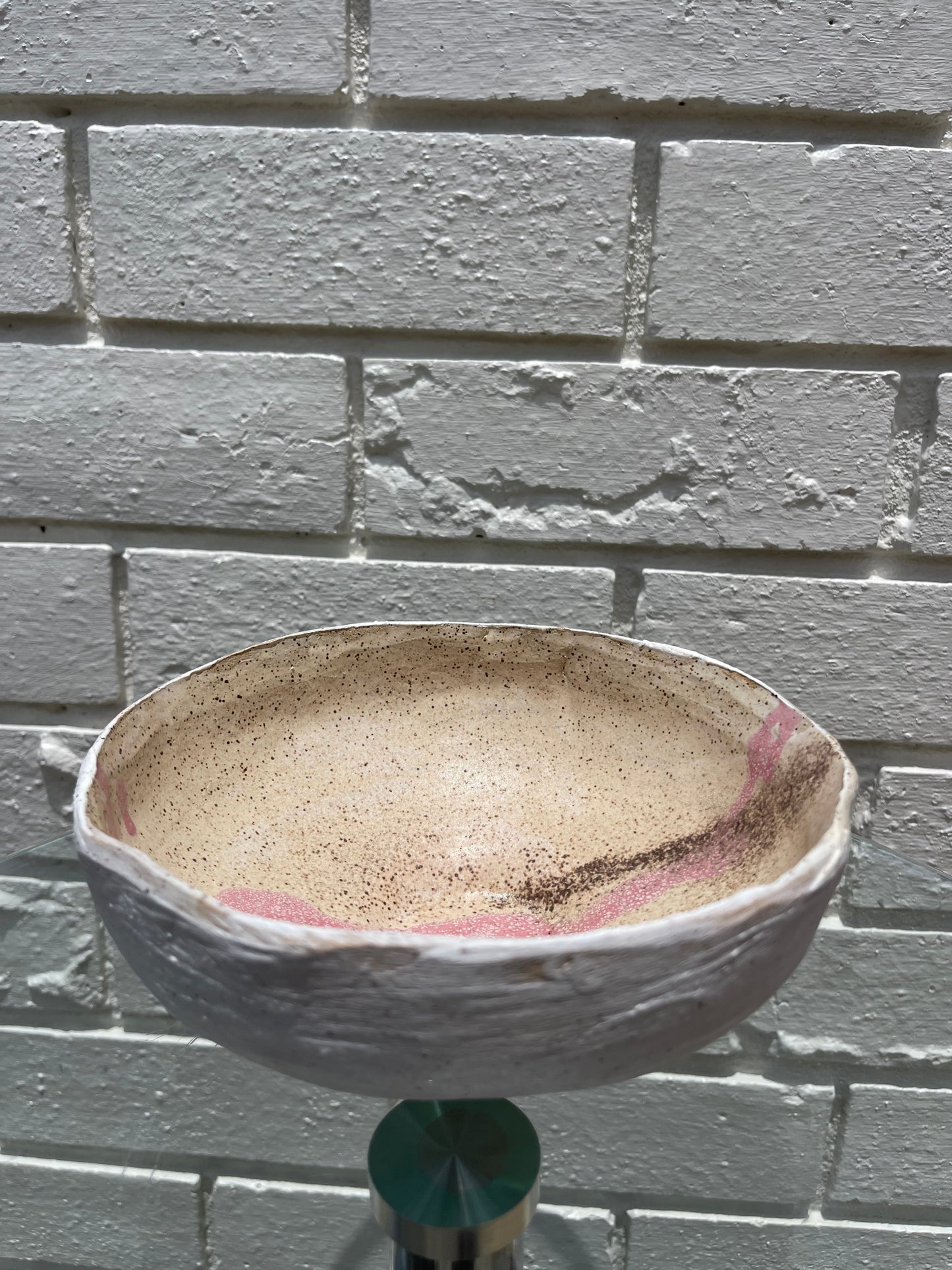 PINK SPECKLED BOWL