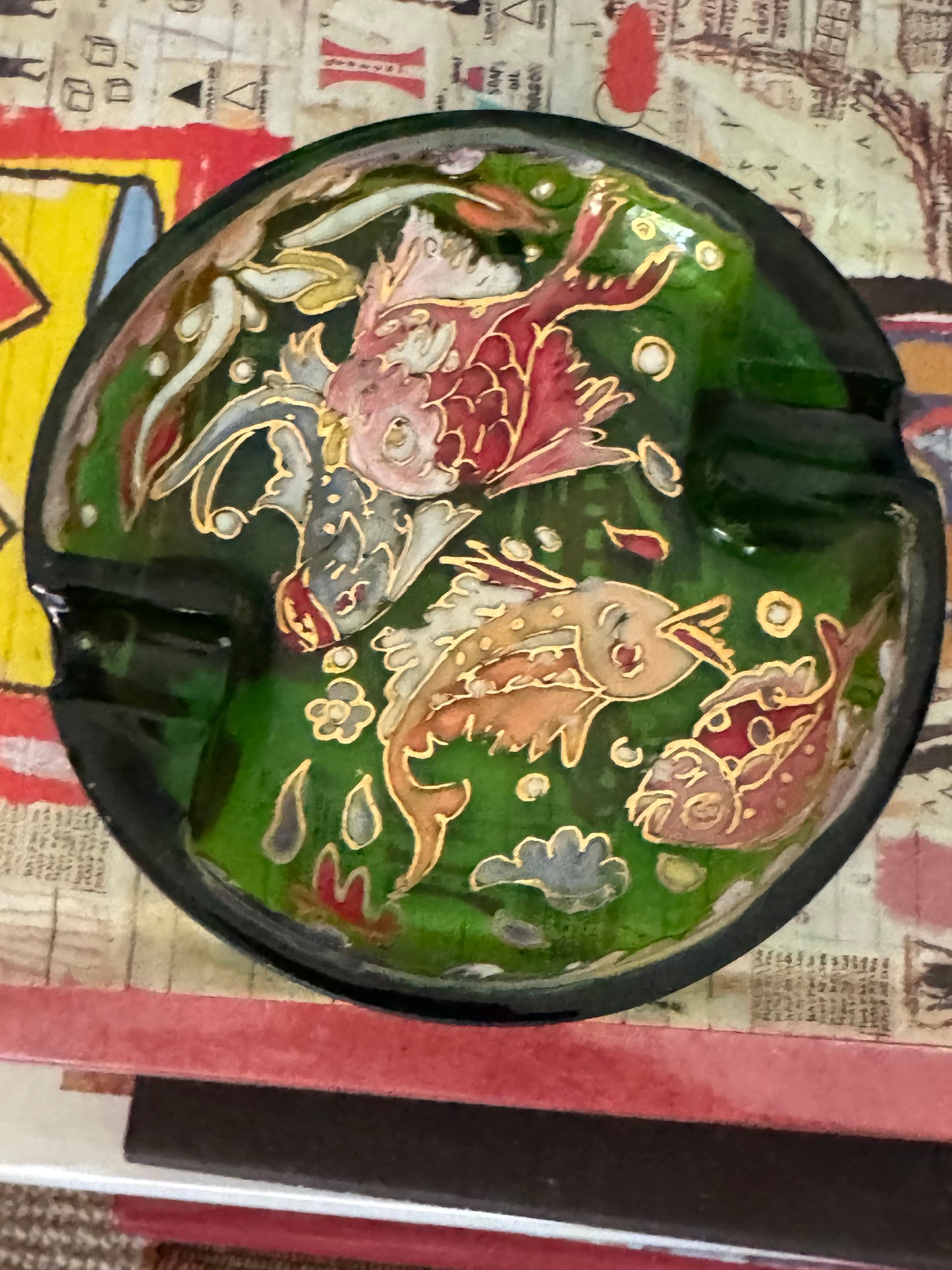 ARTISAN CRAFTED HAND PAINTED ASHTRAY