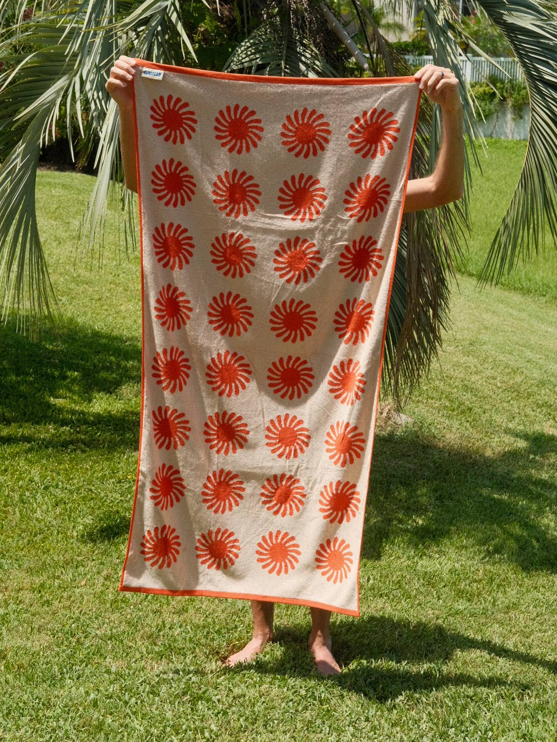 Sunny Side Towel - Electric Red