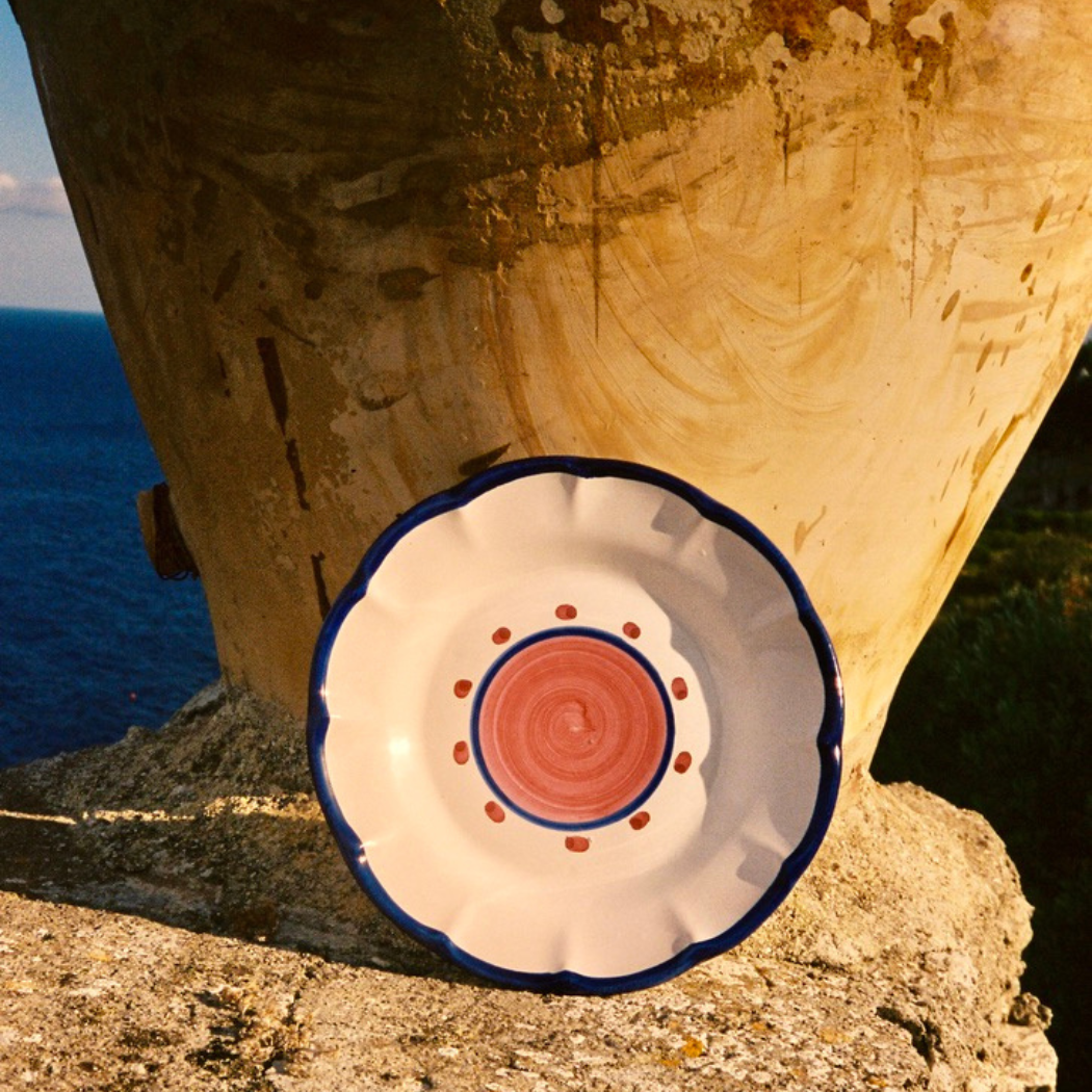 Sienna Salad Plate - Handmade & Hand Painted on the Amalfi