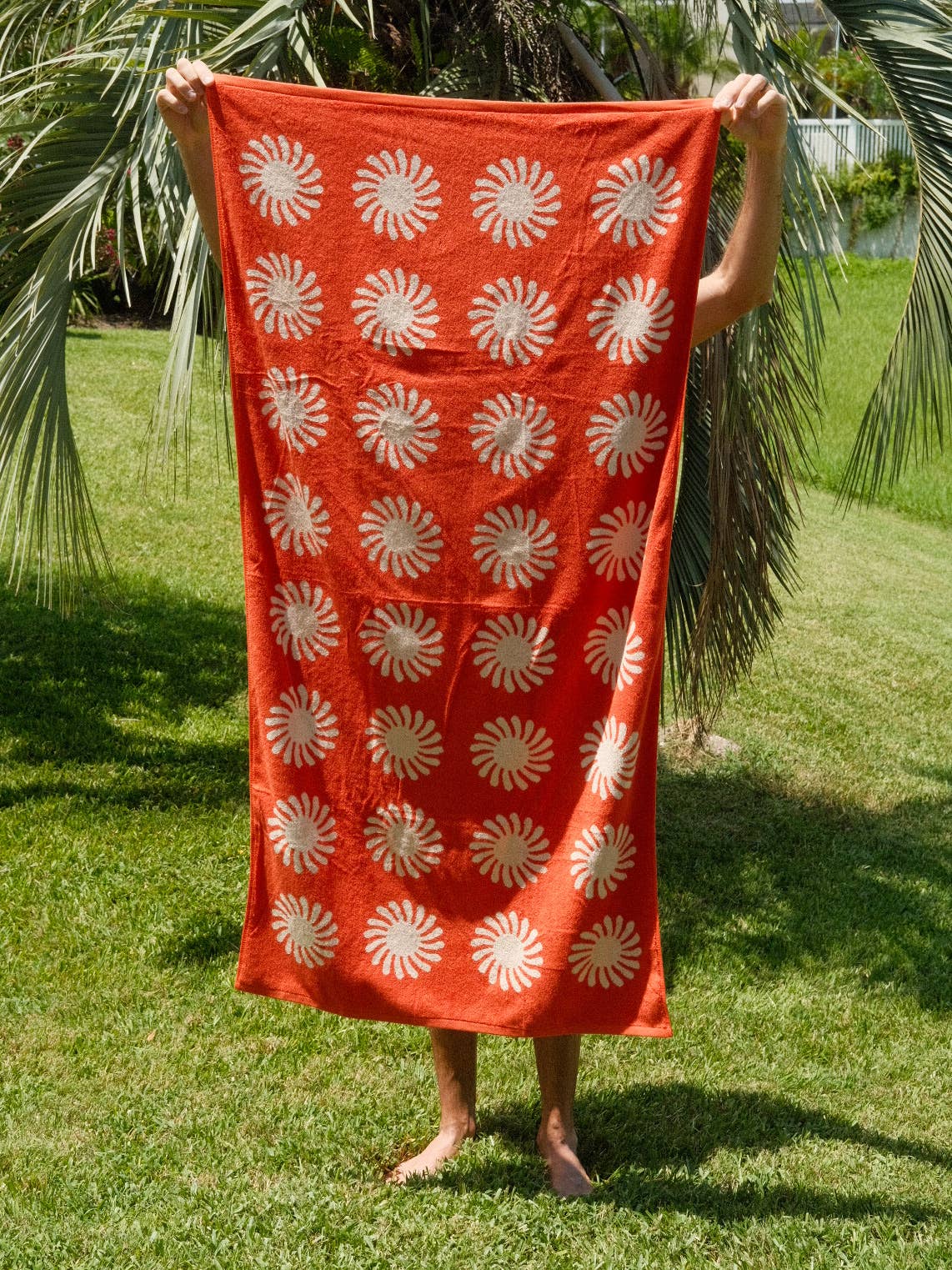 Sunny Side Towel - Electric Red