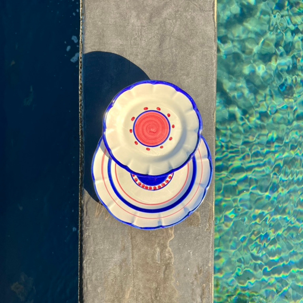 Sienna Salad Plate - Handmade & Hand Painted on the Amalfi