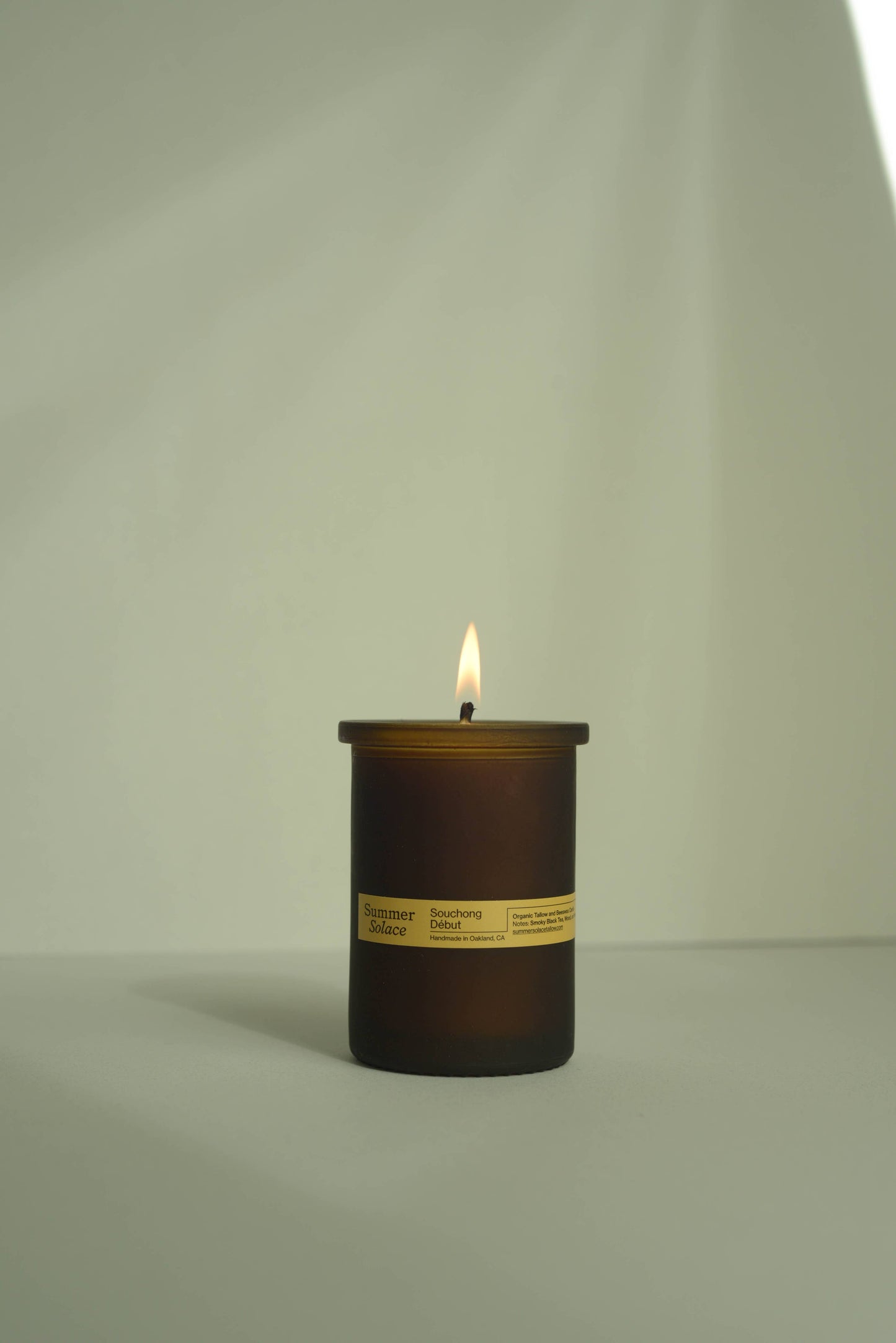 Souchong Debut (Black Tea & Vetiver) Perfumed Tallow Candle