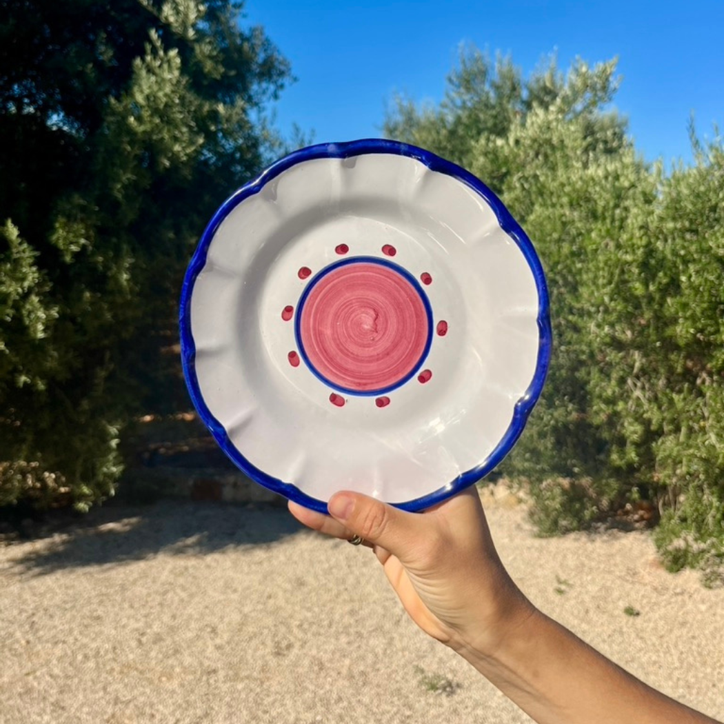 Sienna Salad Plate - Handmade & Hand Painted on the Amalfi