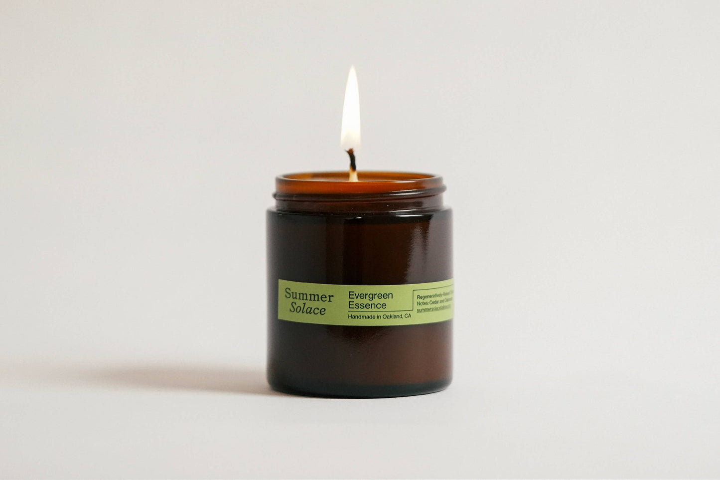 Evergreen Essence (Cedar and Oakmoss) Tallow Candle