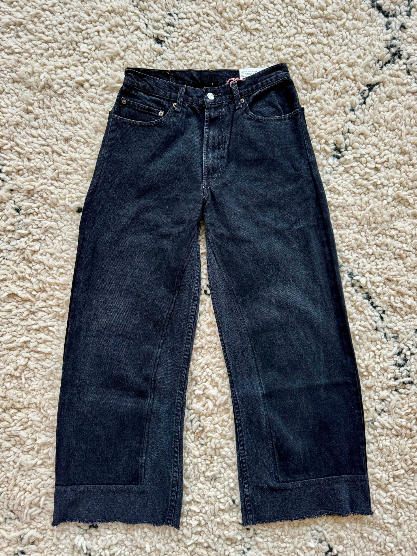 B SIDES REWORKED CULOTTE VINTAGE BLK