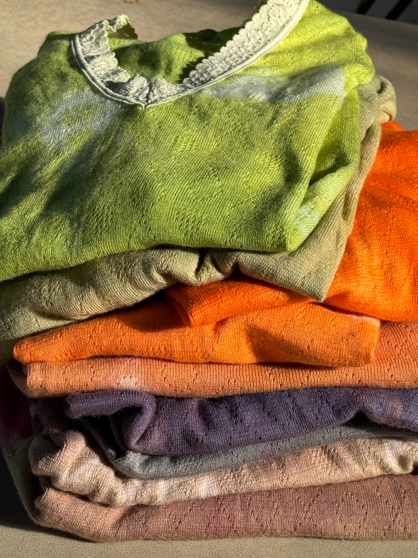 FIELD WOOL & COTTON SPENCER ~ ACID GREEN