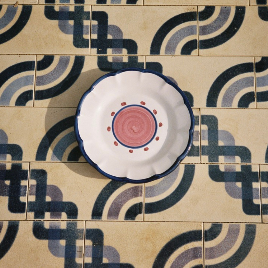 Sienna Salad Plate - Handmade & Hand Painted on the Amalfi