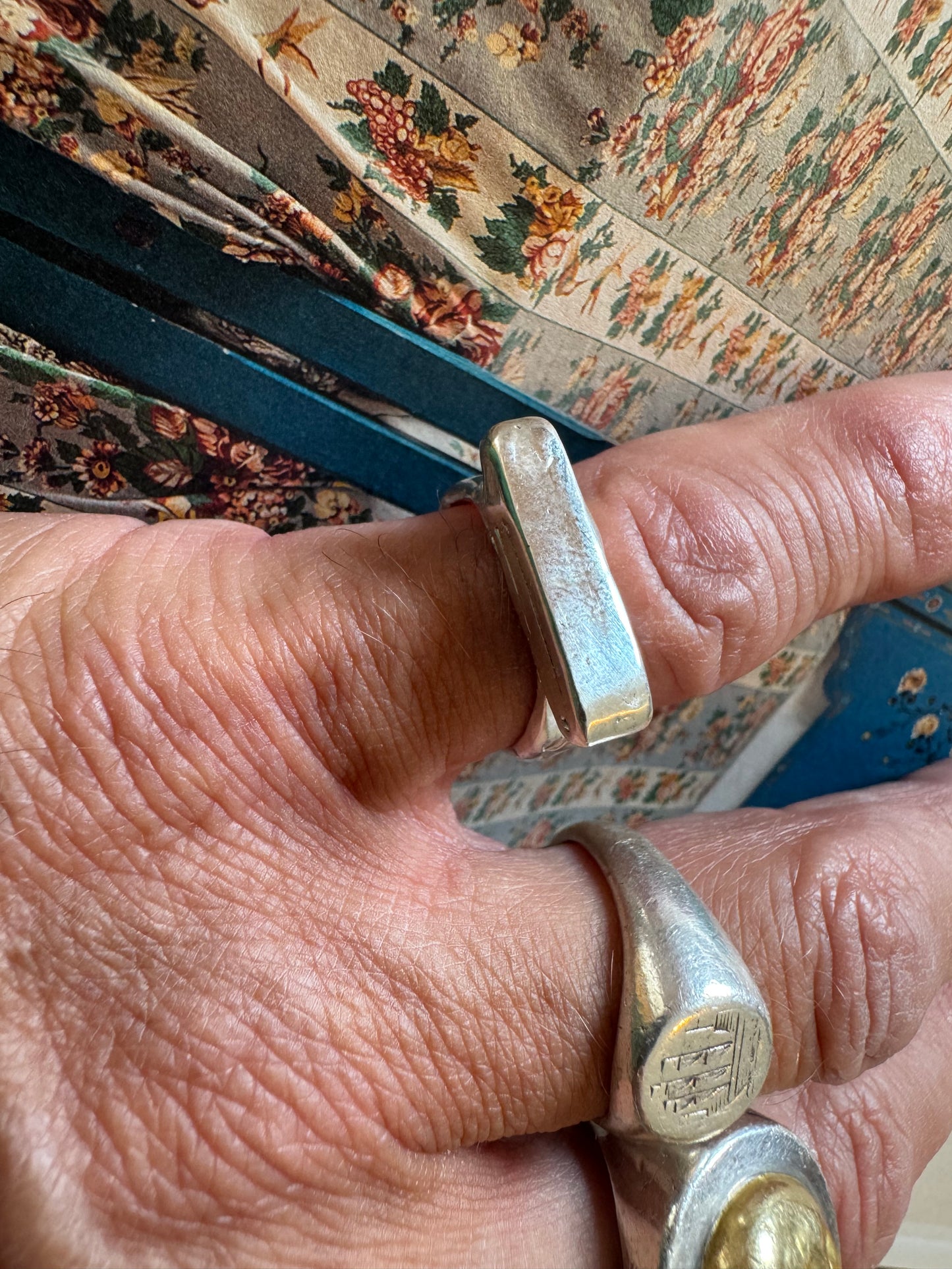 STERLING SILVER ORGANIC COVALENT BOND RING