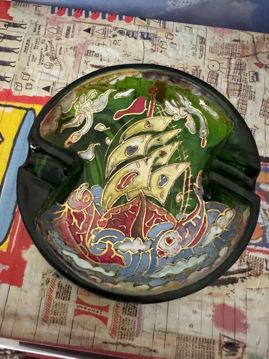 ARTISAN CRAFTED HAND PAINTED ASHTRAY