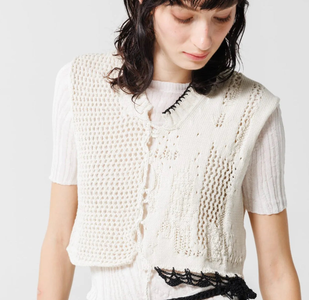 CROP KNIT LACE