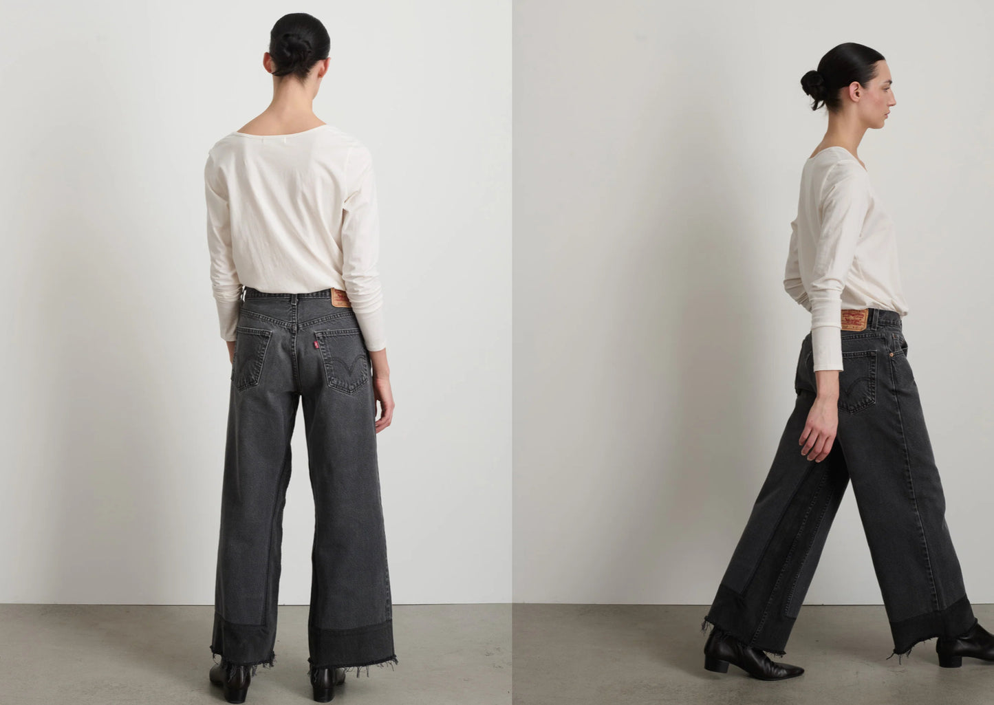 B SIDES REWORKED CULOTTE VINTAGE BLK