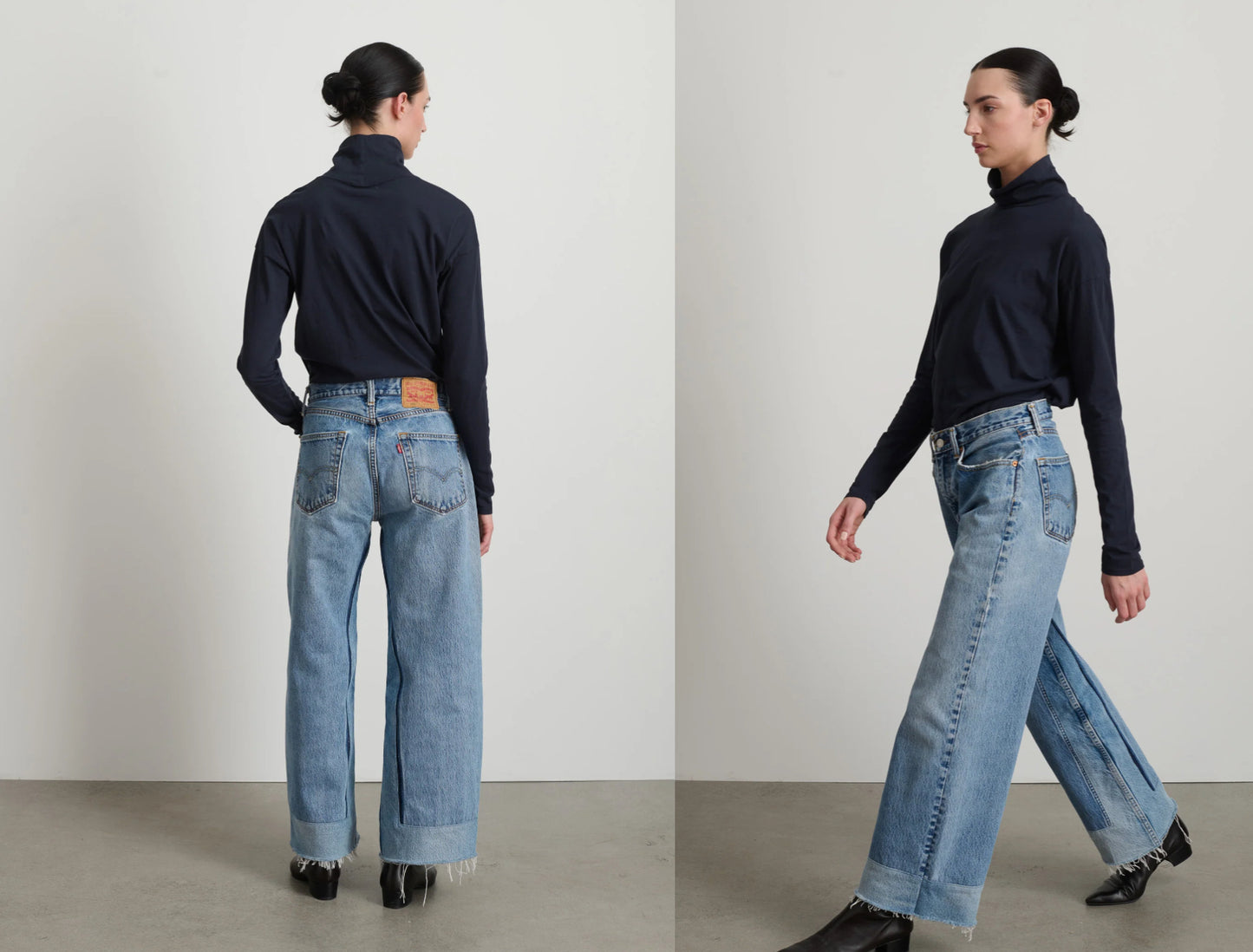 B SIDES  REWORKED CULOTTE VINTAGE INDIGO