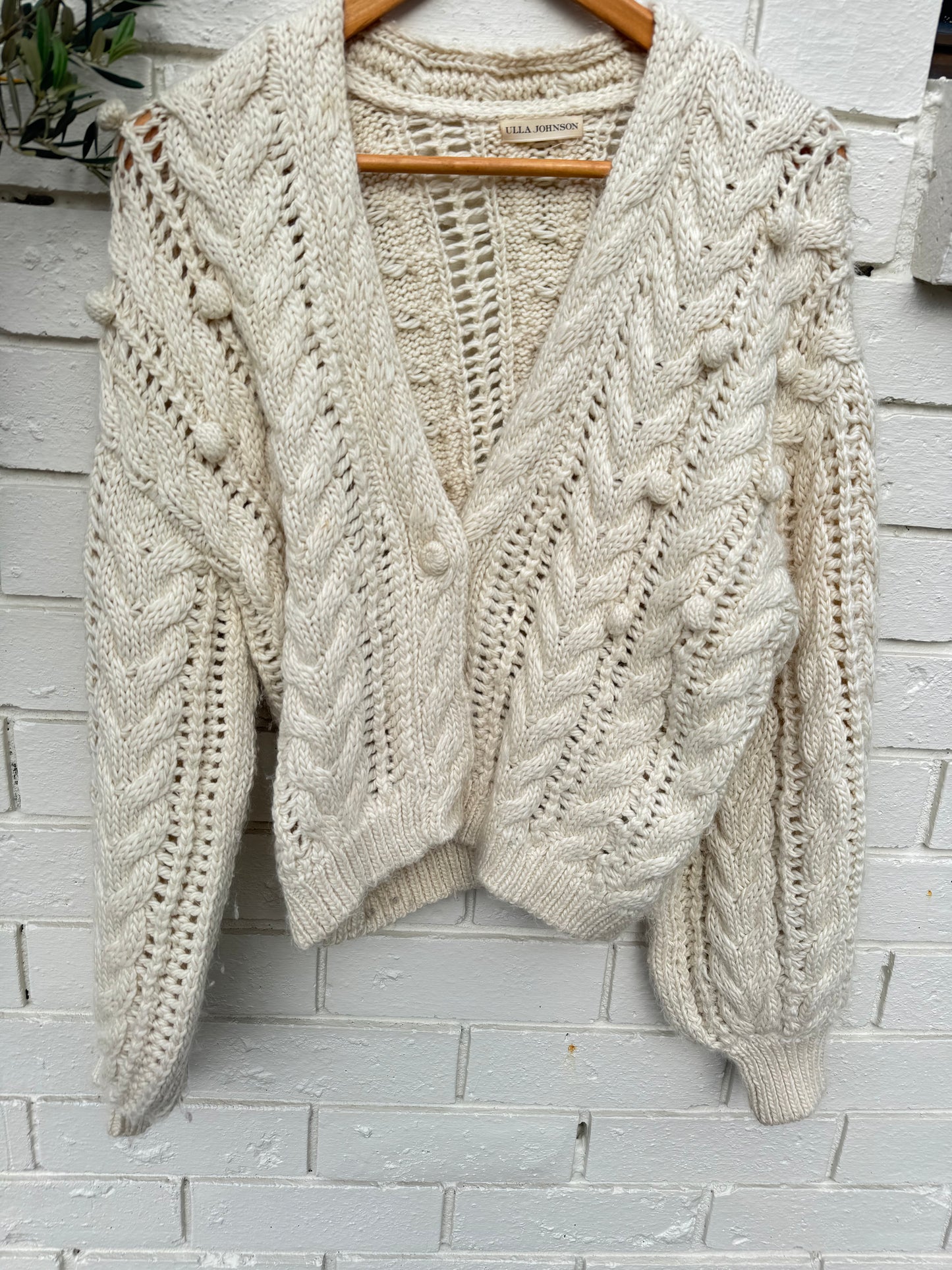 SUSTAIN ULLA JOHNSON WOOL CARDIGAN