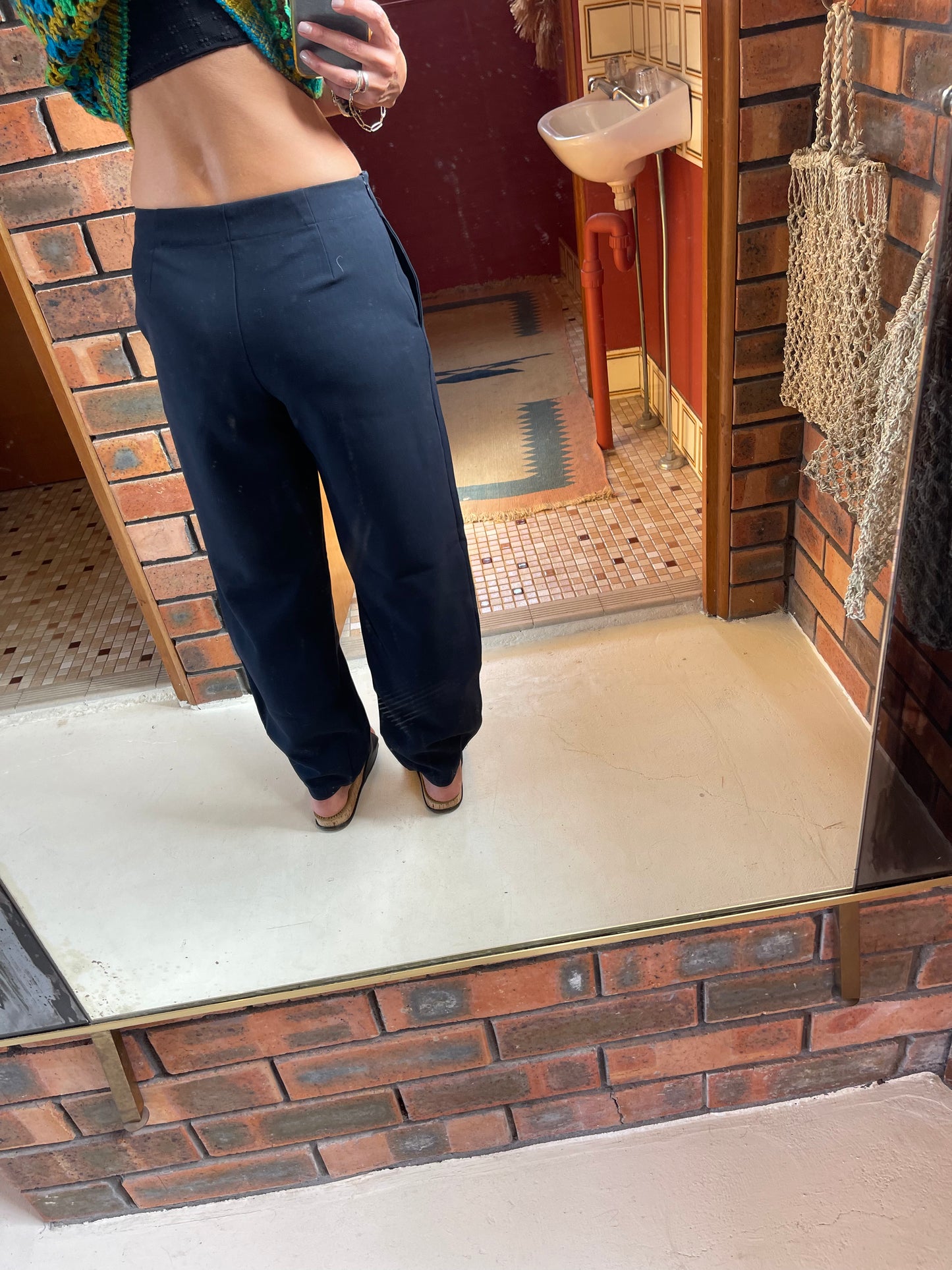 SUSTAIN - RACHEL COMEY NAVY SUIT PANT