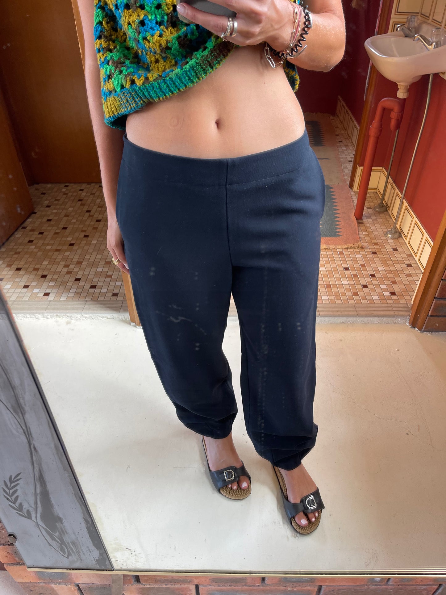 SUSTAIN - RACHEL COMEY NAVY SUIT PANT