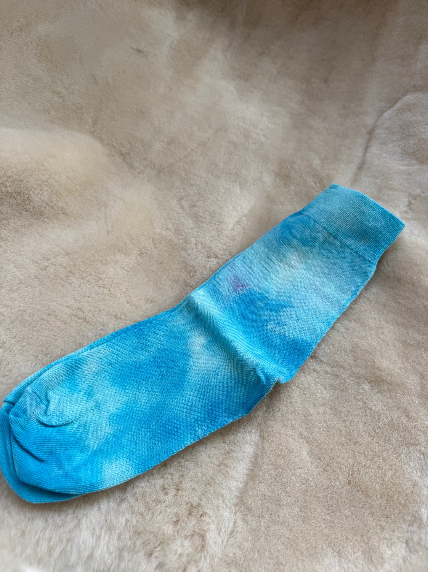 FIELD FINE MERINO SOCK ~ TURQUOISE BLUE