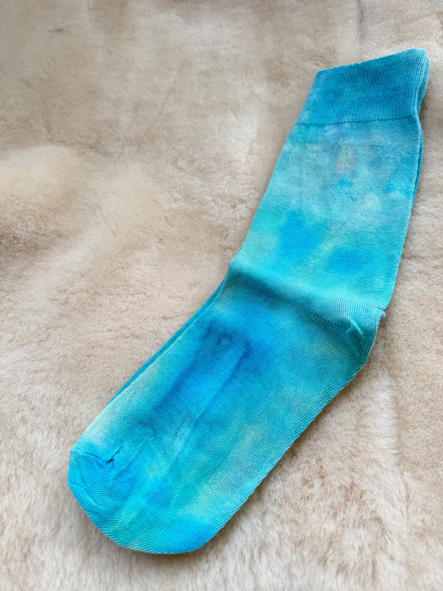 FIELD FINE MERINO SOCK ~ LIME BLU