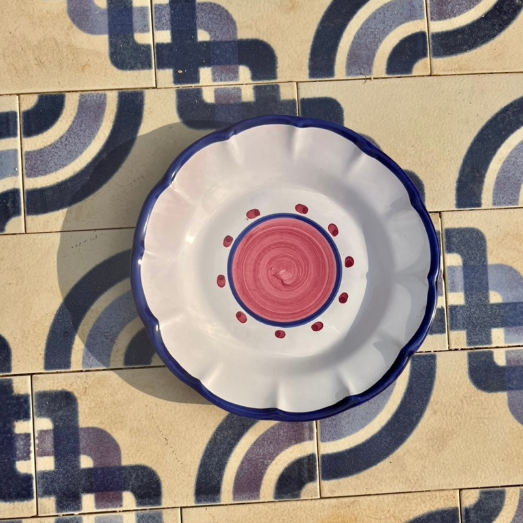 Sienna Salad Plate - Handmade & Hand Painted on the Amalfi