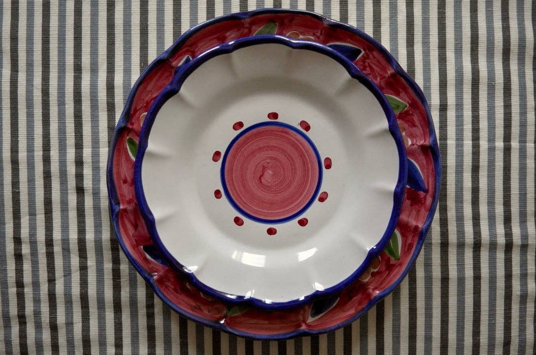 Sienna Salad Plate - Handmade & Hand Painted on the Amalfi