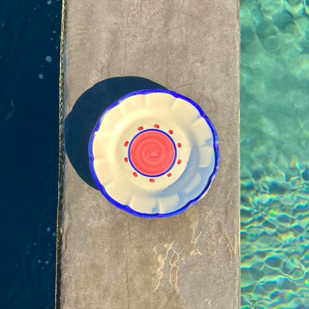 Sienna Salad Plate - Handmade & Hand Painted on the Amalfi