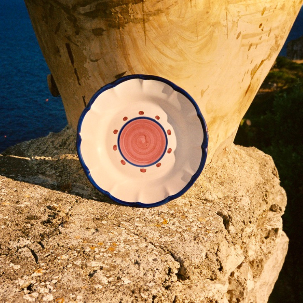 Sienna Salad Plate - Handmade & Hand Painted on the Amalfi