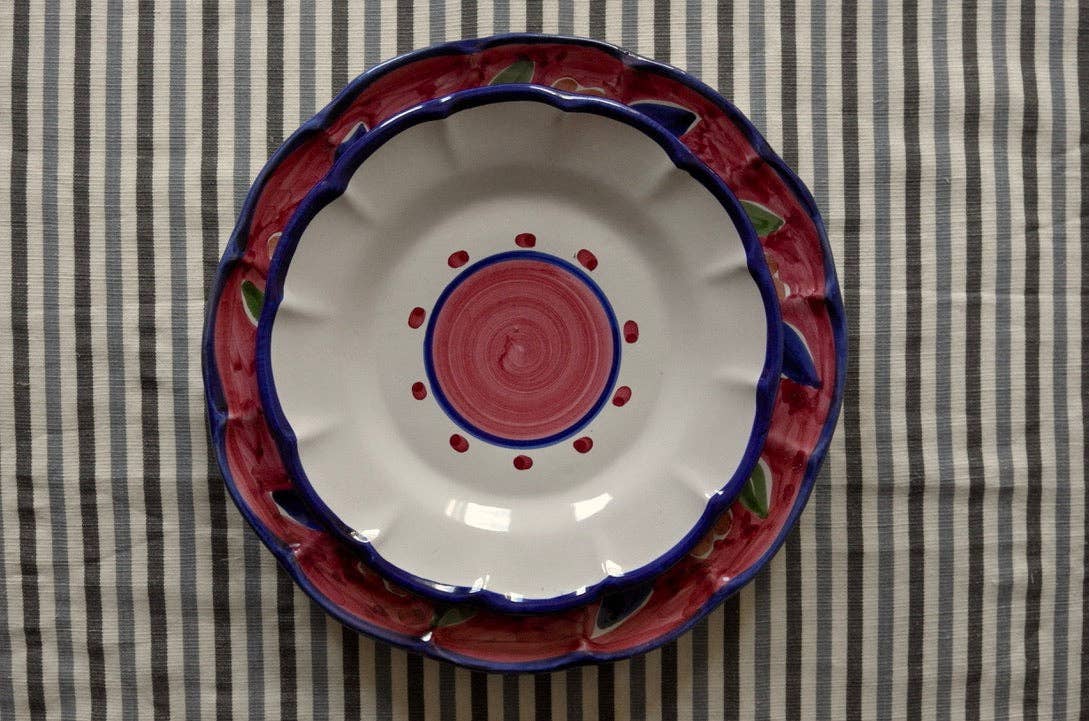 Sienna Salad Plate - Handmade & Hand Painted on the Amalfi