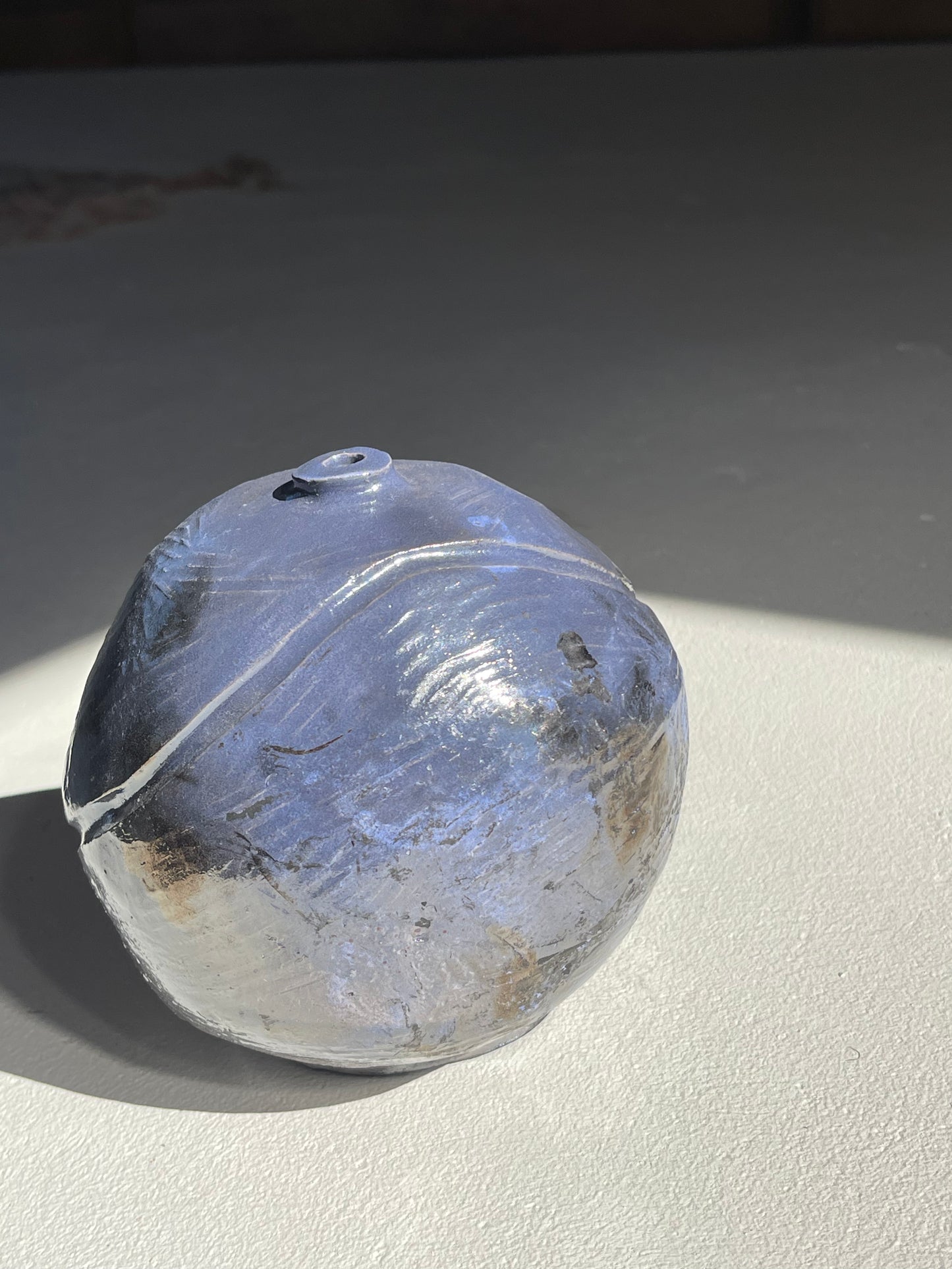 RAKU METALLIC VASE