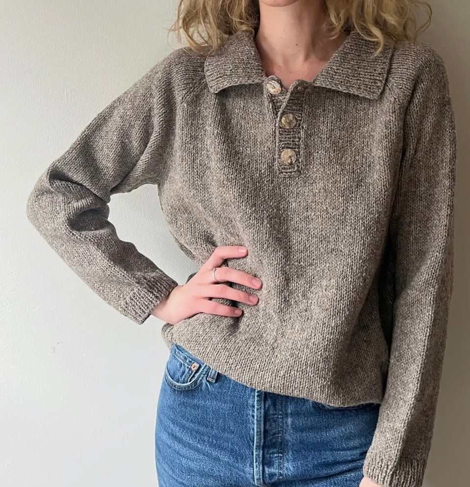 Wool Collared Sweater