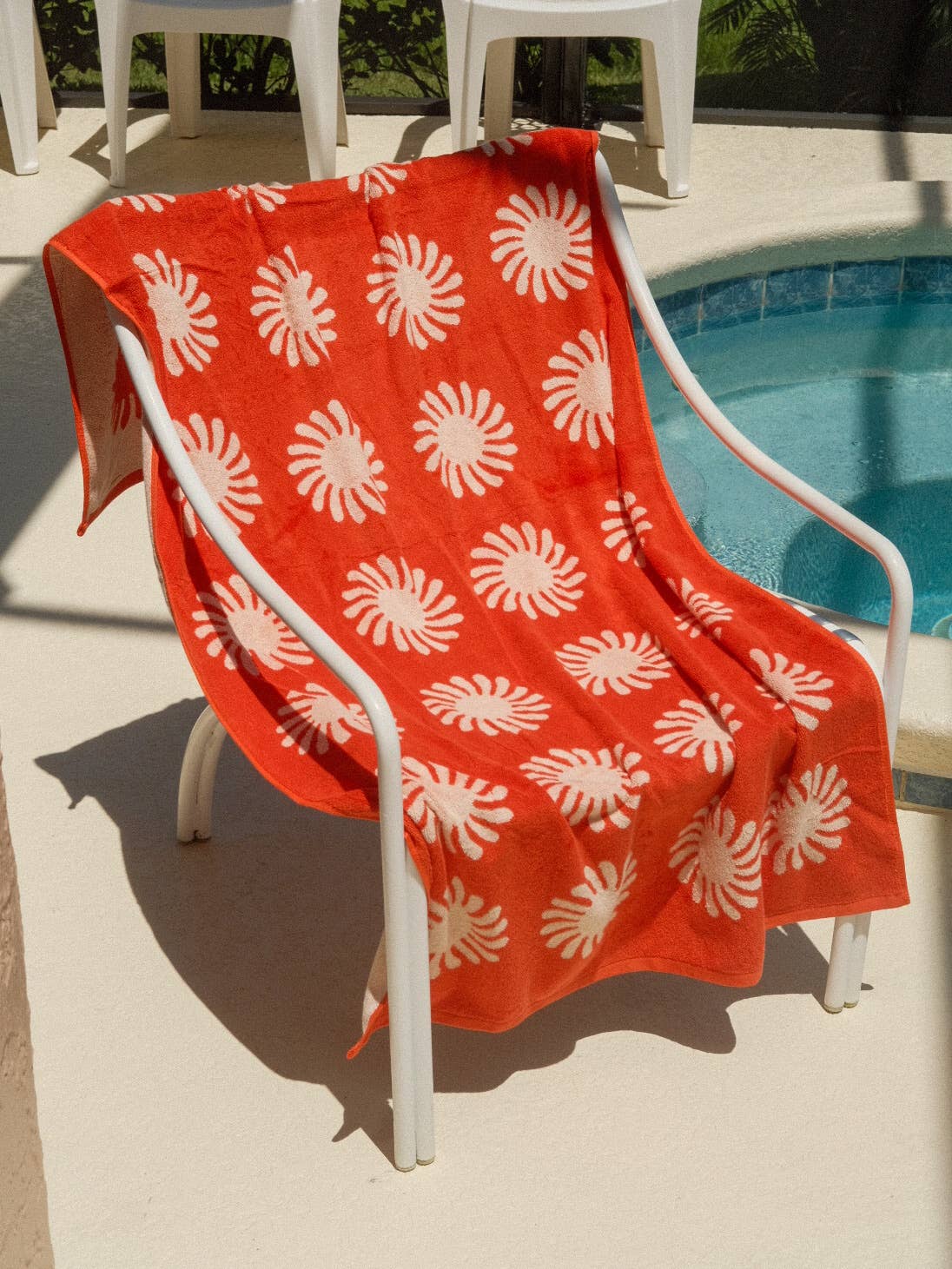 Sunny Side Towel - Electric Red