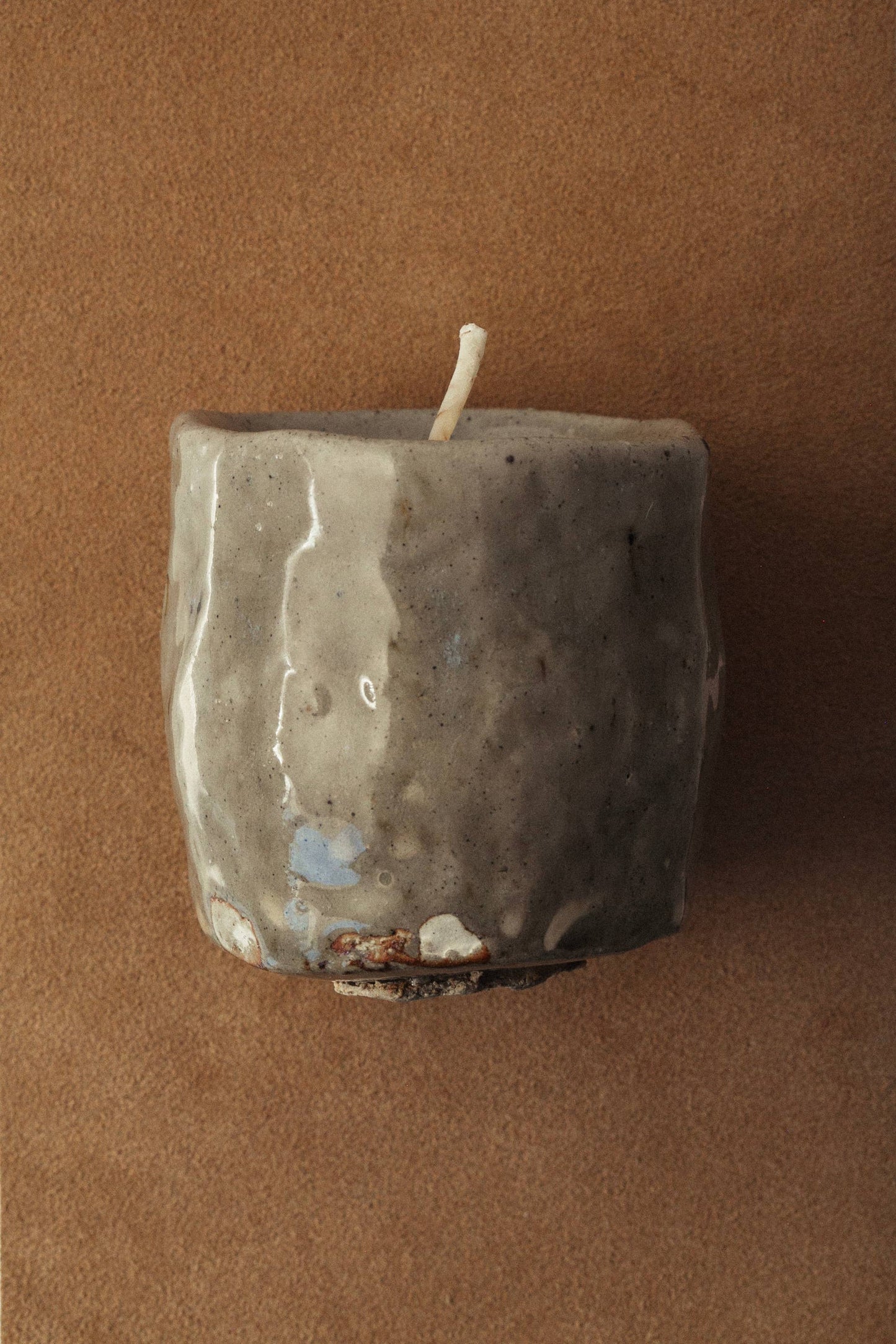 The Earthen Tallow Candle- Glazed Fog - Regenerative Tallow™