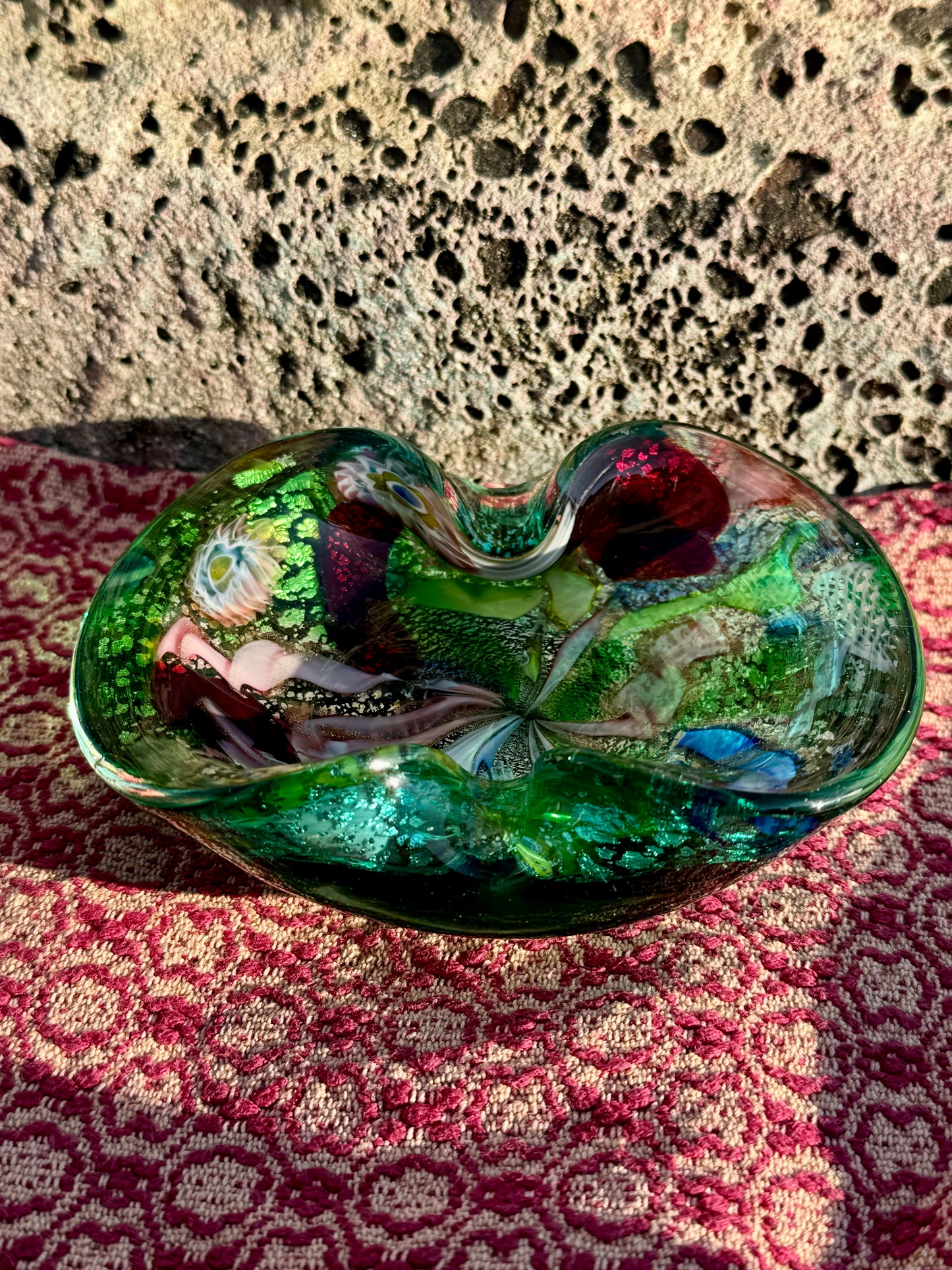 MURANO GLASS TUTTI-FRUTTI BOWL #3 1960S