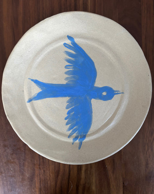 ETTASCENE ~ CERAMIC BLUEBIRD PLATE