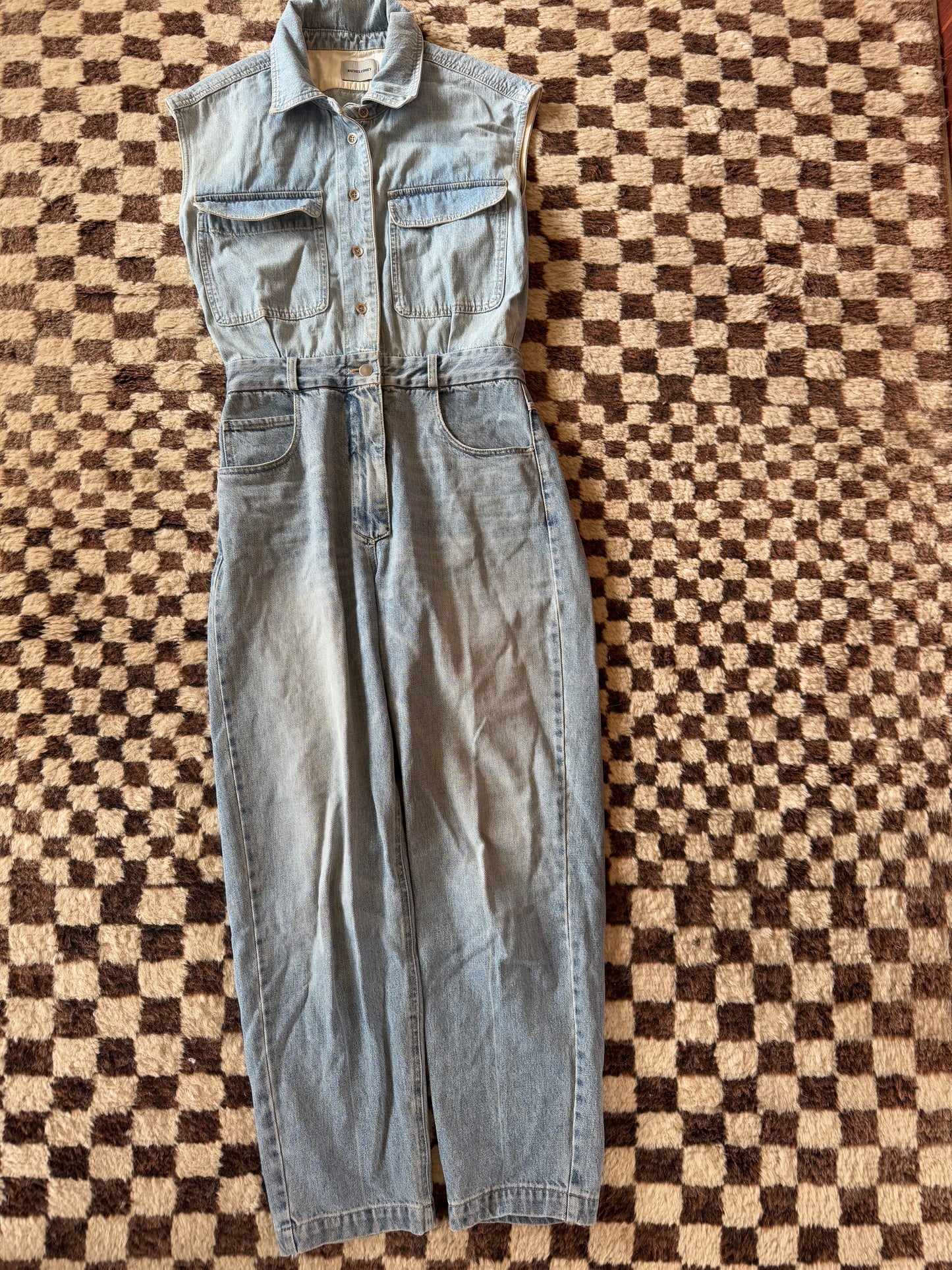 SUSTAIN RACHEL COMEY DENIM JUMPSUIT