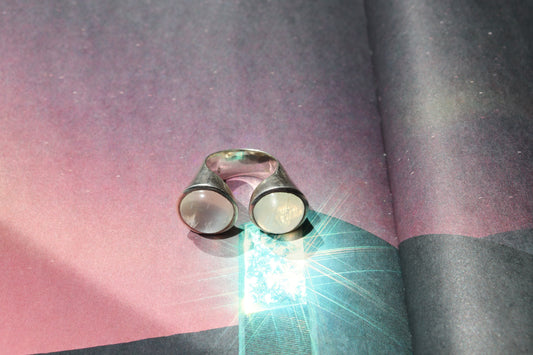STERLING SILVER MOONSTONE RING