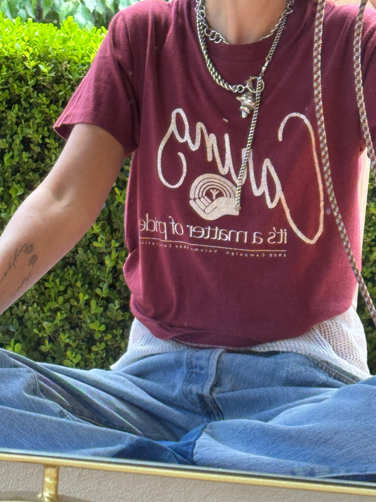 VINTAGE 80s TEE ~ CARING TEE