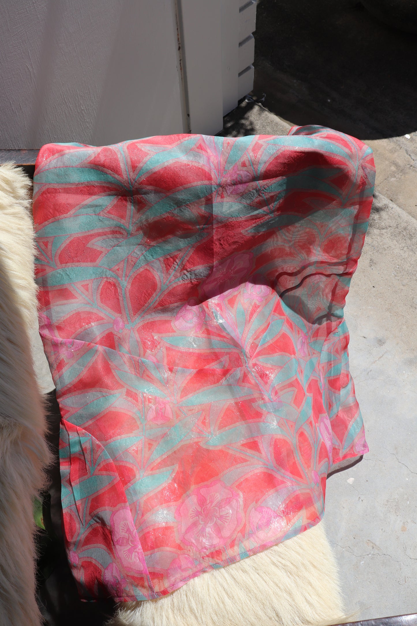 FIELD SILK PEACH SKIRT