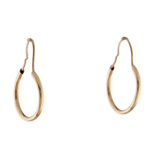 14K GOLD HOOP EARRINGS