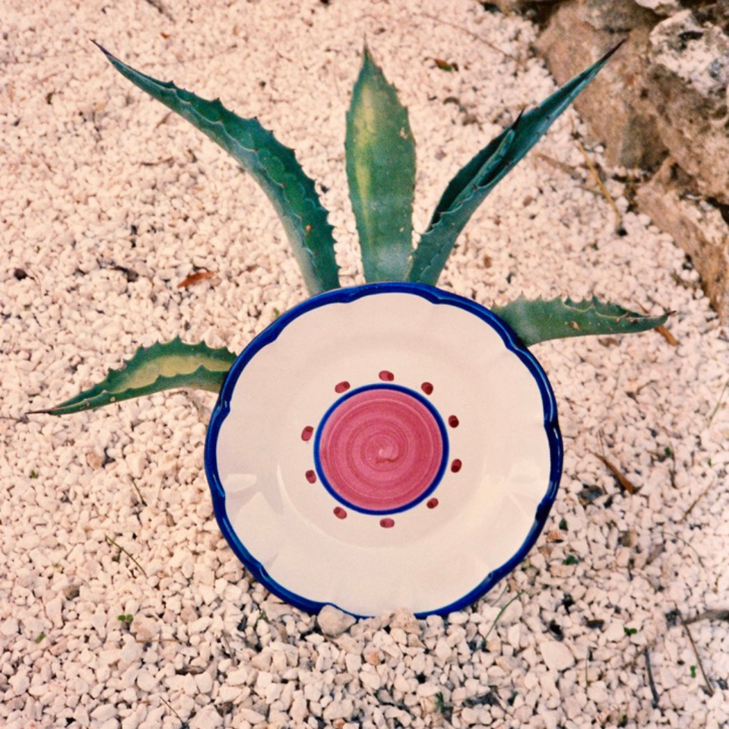Sienna Salad Plate - Handmade & Hand Painted on the Amalfi